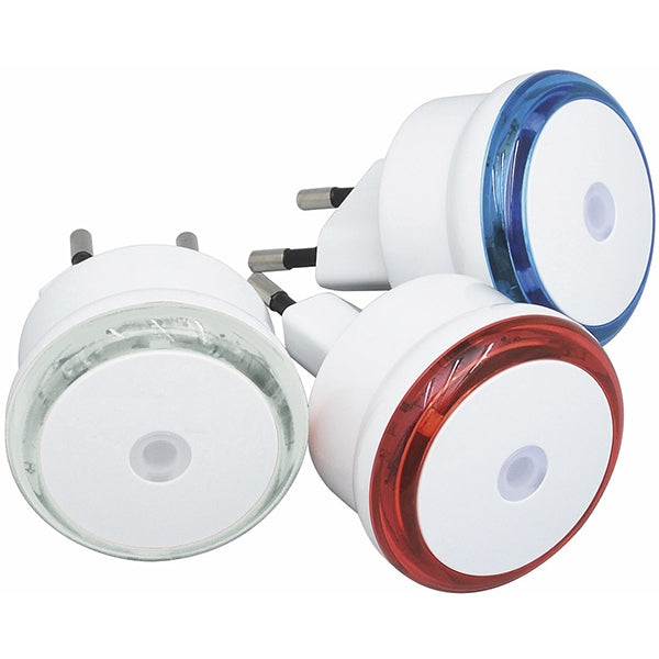 LED Natlamper i 3 farver, Automatisk tænd og sluk
