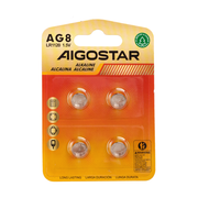 AG8 LR1120 Knapbatterier - Pakke med 4 stk. (1,5V) inkl. 3 års producentgaranti