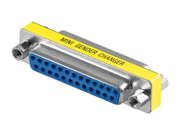 D-SUB mellemled - 2 x 25pol hun, Kort version