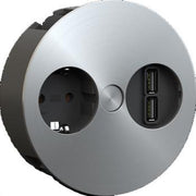 TWIST STIKKONTAKT MED DOBBELT USB