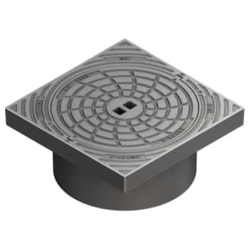 Ulefos 425 x 220 mm karm/dæksel m/lås, firk., fast, 12,5 t, GG