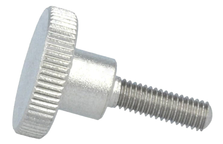 Fingerskrue - M3 x L10mm gevindaksel, Ø12mm greb, Stål