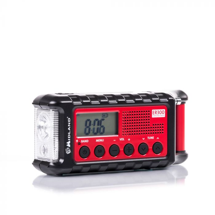 ER300 nødradio - AM/FM Radio, 2200mAh powerbank, SOS