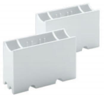 Linestra fatning S14s hvid - 2 sokler