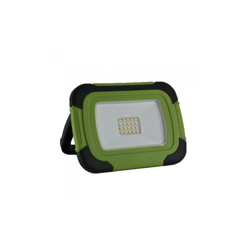 V-Tac LED arbejdslampe - 10W, genopladelig, transportabel, til udendørs brug, 12V/230V