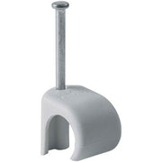 Kabelclips til 10-13mm kabel 30mm søm grå - 100 stk.
