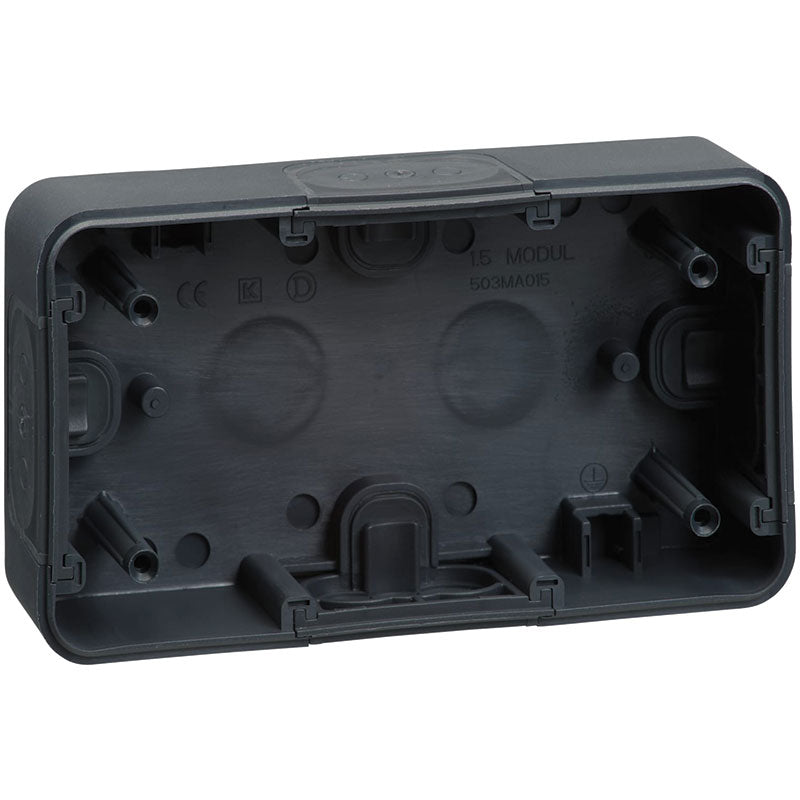 LK Opus 74 underlag 1½ modul vandret - antracit