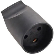 Forlængerled rund m/jord sort