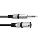 Audio adapterkabel - XLR han til 6,3mm st. JACK han (2m)