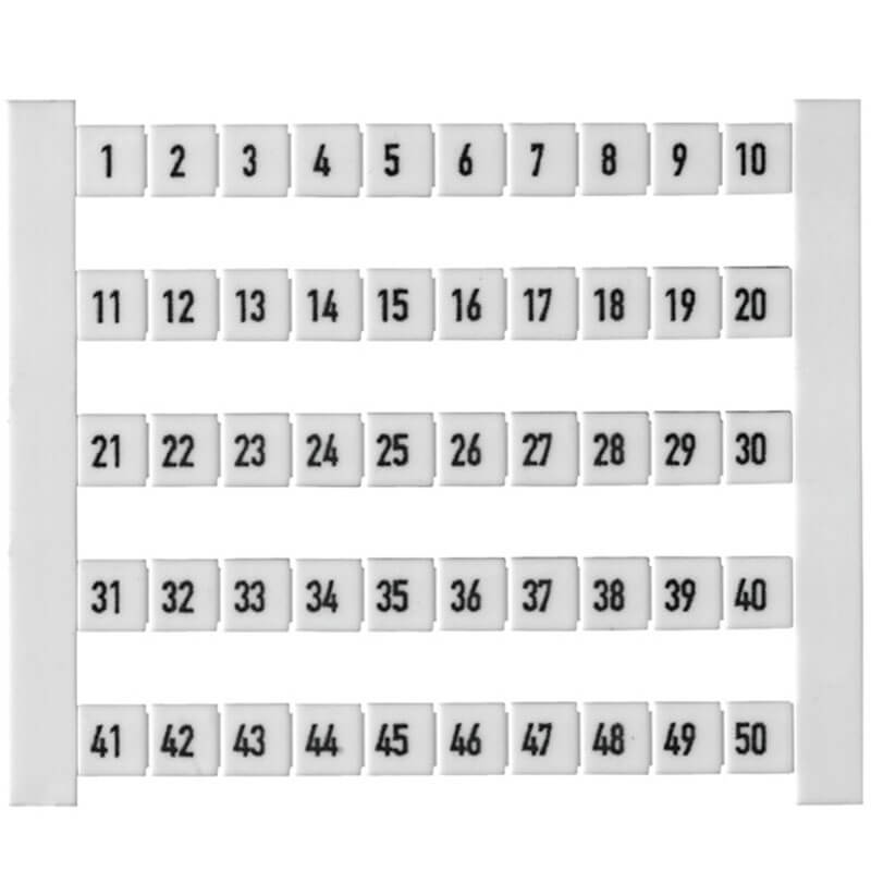 WDU Klemme Opmærkning 1-50