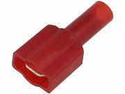 Spadestik til strømtyv - 6,3mm, Rød (10 stk.)