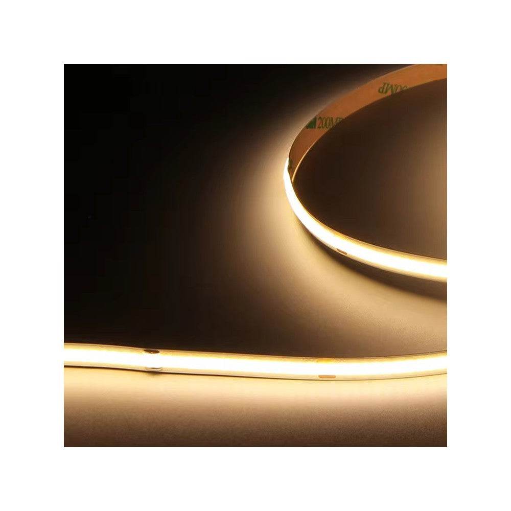 20m COB-LED strip uden spændingsfald, 7W/m, IP20, 480 LED pr. meter, 24V, COB LED, RA95