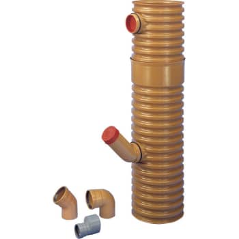 Wavin 315 x 110 mm PVC-tagnedløbsbrønd med vandlås, drejelig top