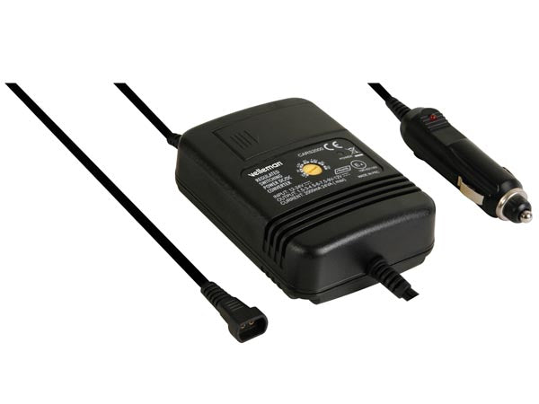 12/24V biladapter - 1,5 til 12V / 24W (2000mA) HQ