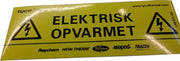 Advarselsmærke etl for varmekabel
