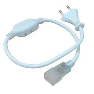 Stik til 8x16 Neon Flex LED - Inkl. endeprop, Vandtæt, 230V