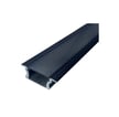 Alu profil 9 sort med sort cover - 2,5 m