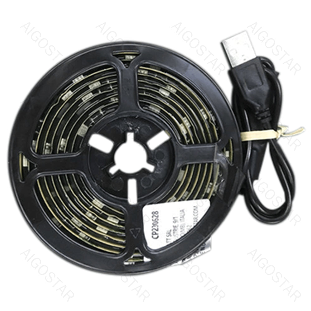 2m USB LED Strip med fjernbetjening, RGBIC, 4,9W, 60 LED - 3 års garanti