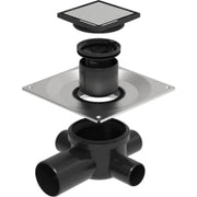 UNIDRAIN Sampak1 HighLine Custom kvadratisk afløb Custom 10x10mm