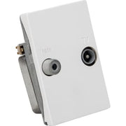 Antenneslutdåse - TV/Data, HVID (TD 241E)