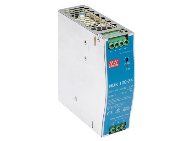 DIN-skinne strømforsyning - 24VDC / 120W (5A)