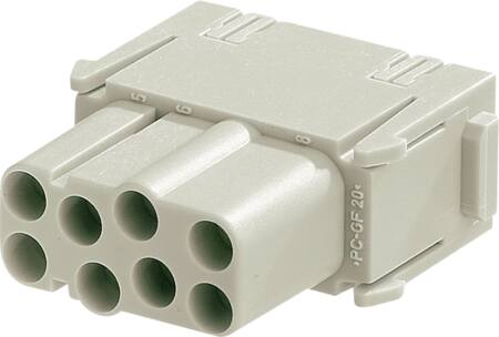 8EE-MODULE, 8 KONTAKTER, FEMALE