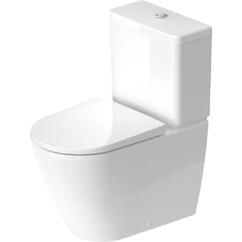 Duravit D-Neo gulvstående toilet, 650 mm, Rimless, WonderGliss
