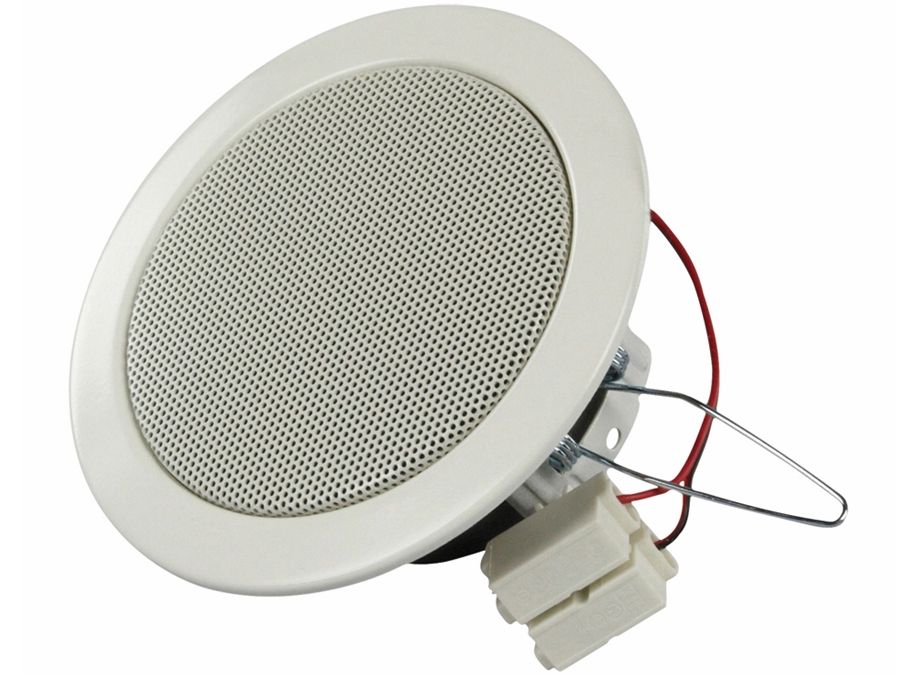 Indbygningshøjttaler - Til loft, 30W / 3,3" 8ohm, Hvid