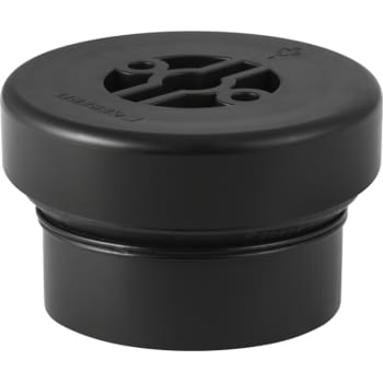 110 mm Dæksel med gevind komplet sort PEH Geberit
