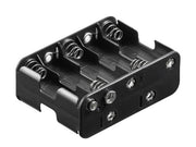 Batteriholder til 10xAA bat. (m. knapterminaler)