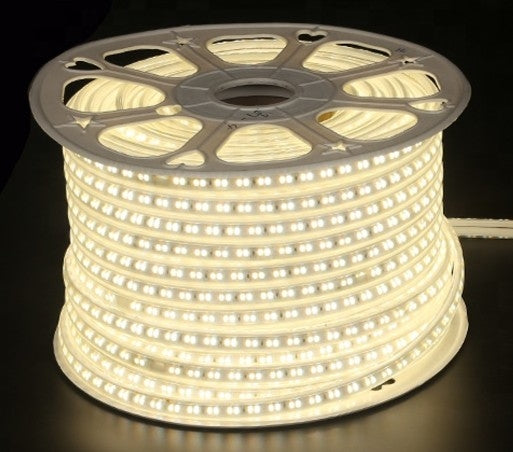 5 m. vandtæt LED strip 4200K 230V, IP67