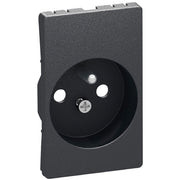 Afdækning for Fuga stikk. 2-pol m. pindjord koksgrå