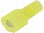 Spadestik til strømtyv - 6,3mm, Gul