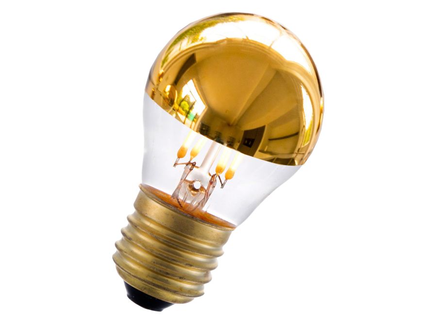 G45 filament LED topforspejlet - 240V 4W dæmpbar E27 (2500K)