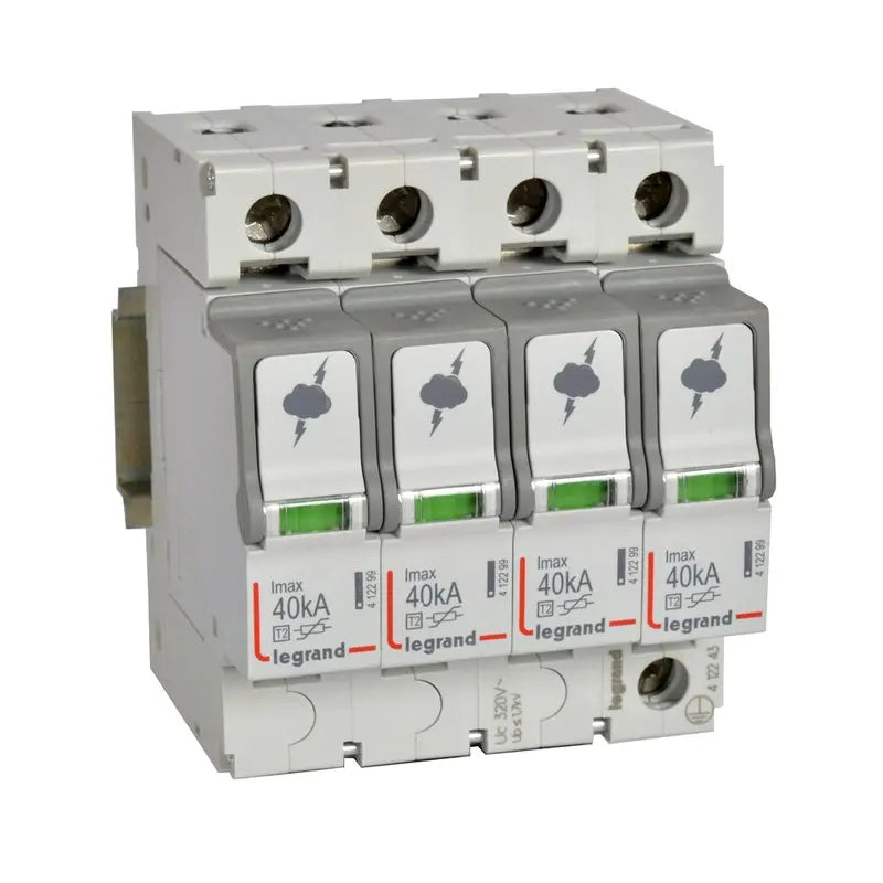 Transientbeskyttelse Type 2 4P, TT og TNS, 40kA