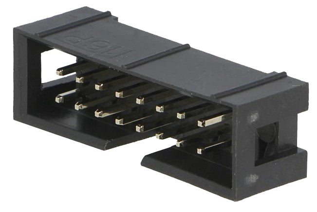 IDC Printfatning, lige - 16 pol (2x8) han, 2,54mm