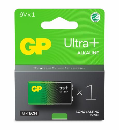 GP Ultra Plus Alkaline 9V batt. 6LF22 1-pak
