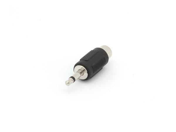 3,5mm mono JACK han til RCA(Phono) hun - Sort plast