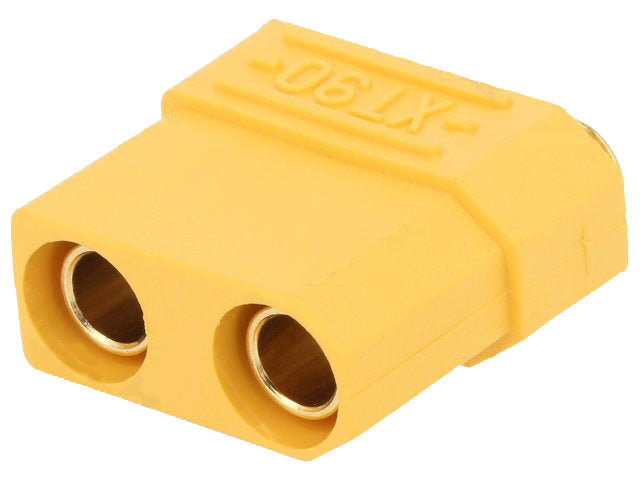 DC-XT90 fatning - 2pol hun, printben