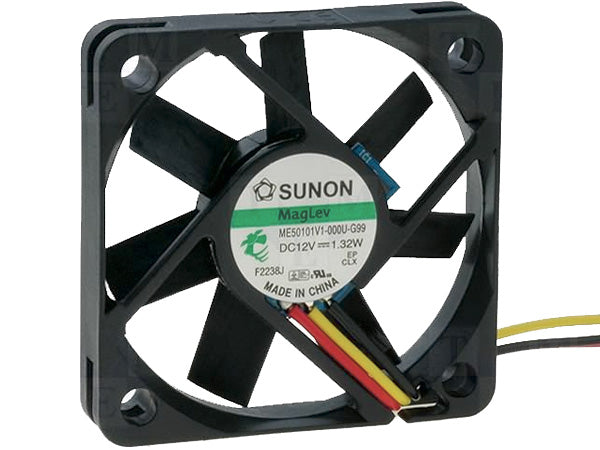 DC blæser - 50x50x10mm 12Vdc / 0,84W Vapo, 3 ledn.