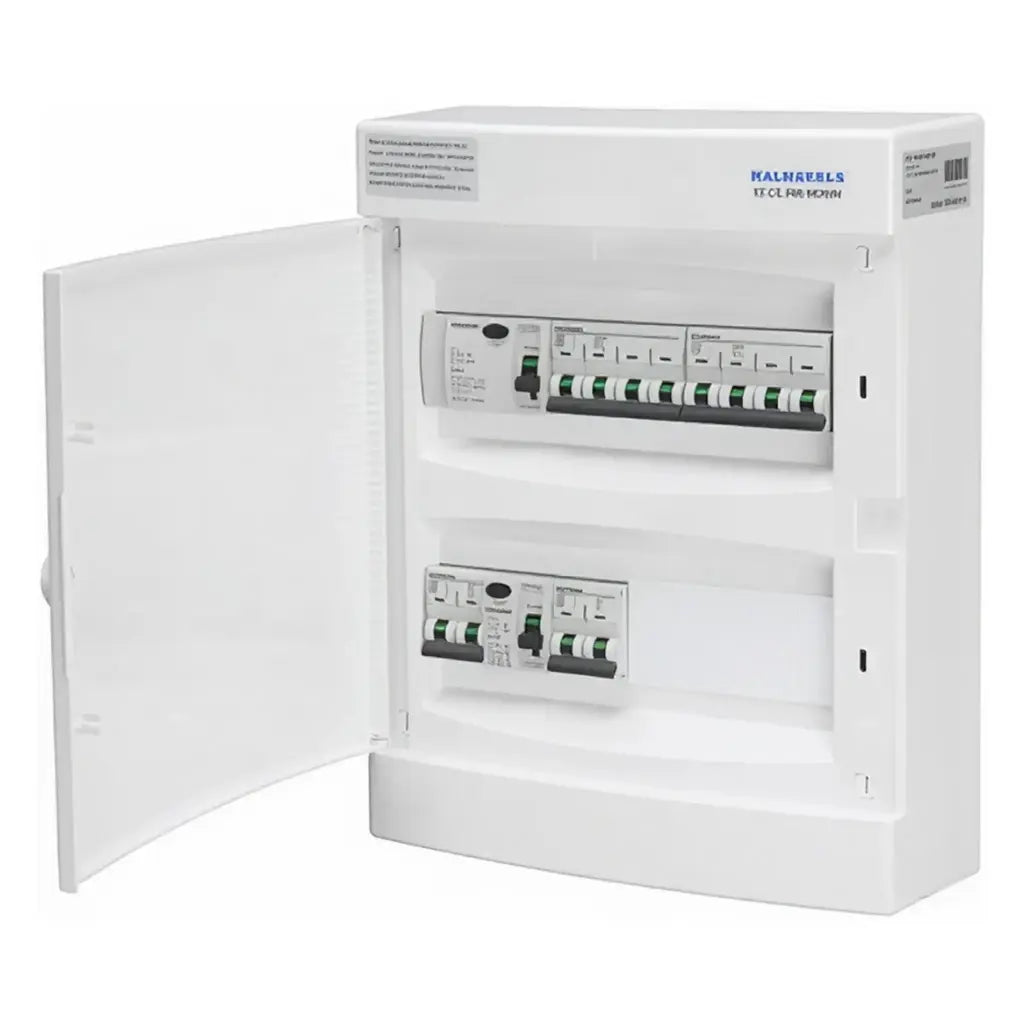 Færdigmonteret gruppetavle – 1x16A 3P+N + 1x10A 3P