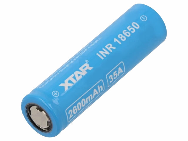 18650 LiION batteri - 3,6V 2600mAh (30A)