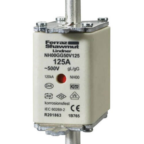 Sikring NH00 125A GL/GG 500V