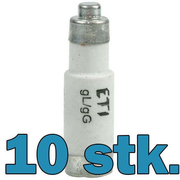 D01 sikring 13A sort - 10 stk.