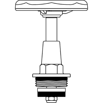 1/2" Ventiloverdel med håndhjul