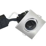 Pro Uni Install m. GU10 fatning - Firkantet, børstet