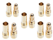 RC bananstiksæt - 3,5mm forgyldt han + hun (5 par)