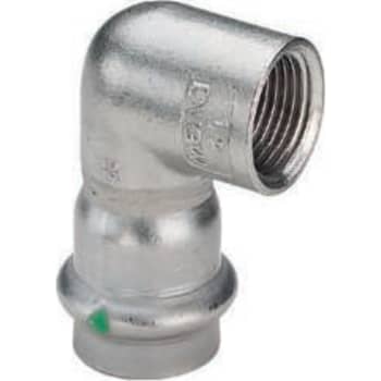 15 mm x 1/2" Vinkel Sanpress Inox muffe/muffe