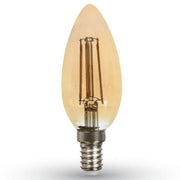 4W (40W) LED kertepære E14 2200K 350Lm 300° (A+)