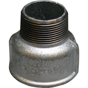 1.1/2" x 1" Galvaniseret spidsmuffe